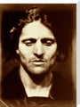 'Iago, study from an Italian' by Julia Margaret Cameron, 1867. stretched canvas large none Art Print - Science Museum Shop