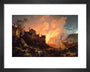 'Coalbrookdale by Night', 1801. art print extra small black Art Print - Science Museum Shop