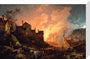 'Coalbrookdale by Night', 1801. stretched canvas medium none Art Print - Science Museum Shop