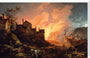 'Coalbrookdale by Night', 1801. stretched canvas extra large none Art Print - Science Museum Shop