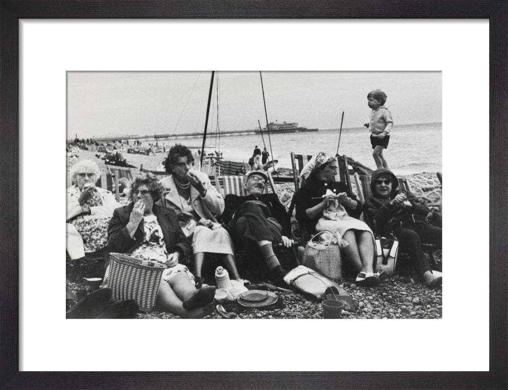 Brighton Beach, West Sussex, 1966. art print small black Art Print - Science Museum Shop