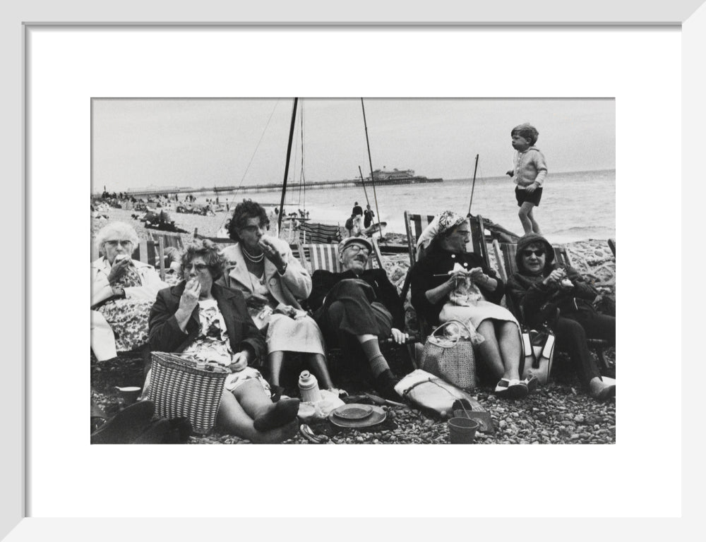Brighton Beach, West Sussex, 1966. art print small white Art Print - Science Museum Shop