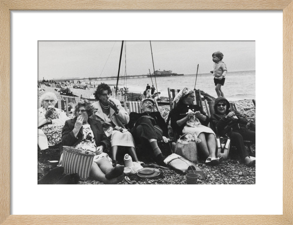 Brighton Beach, West Sussex, 1966. art print small natural Art Print - Science Museum Shop