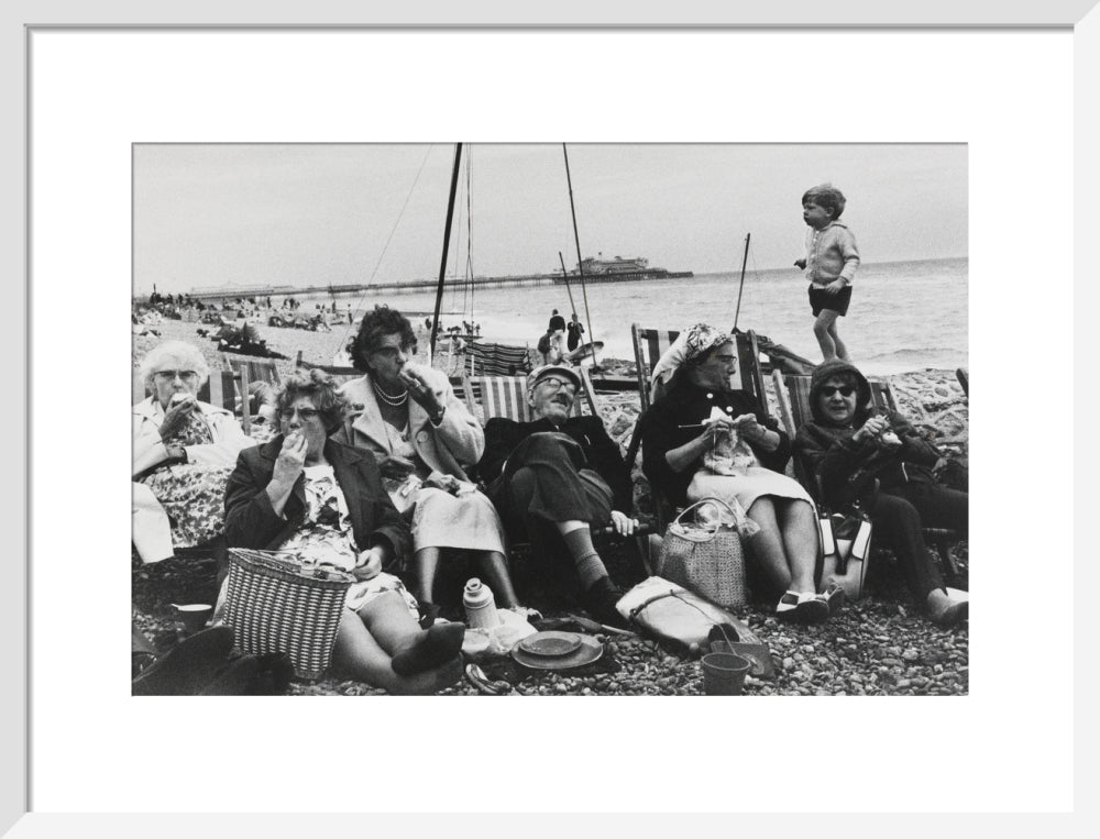 Brighton Beach, West Sussex, 1966. art print medium white Art Print - Science Museum Shop