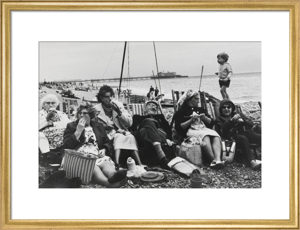 Brighton Beach, West Sussex, 1966. art print medium gold Art Print - Science Museum Shop