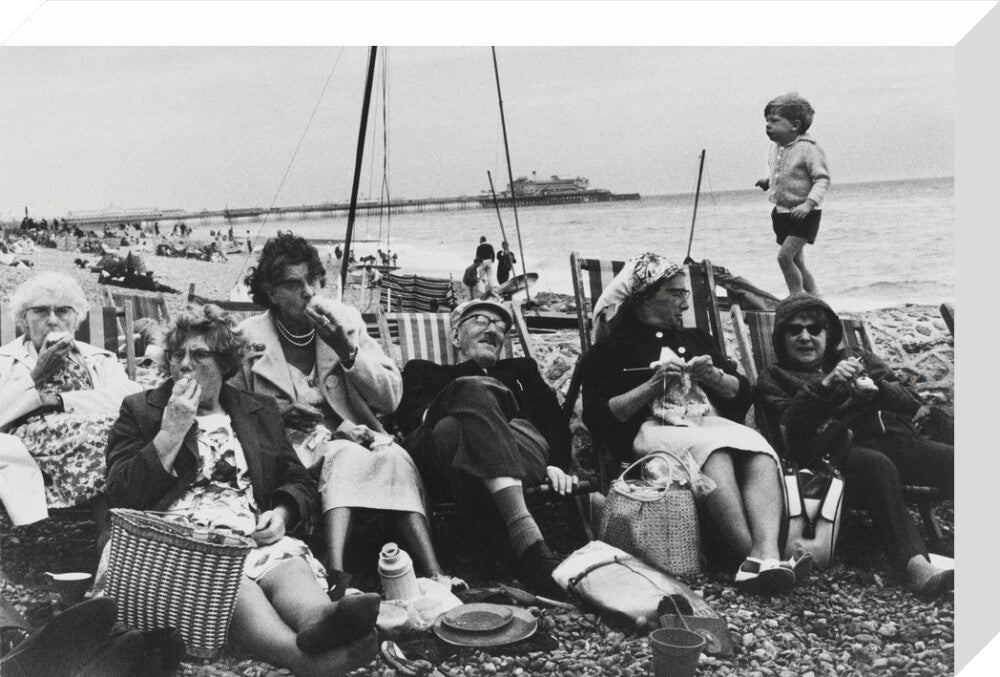 Brighton Beach, West Sussex, 1966. stretched canvas medium none Art Print - Science Museum Shop