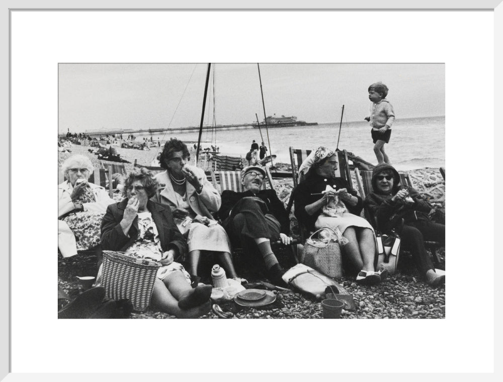 Brighton Beach, West Sussex, 1966. art print large white Art Print - Science Museum Shop