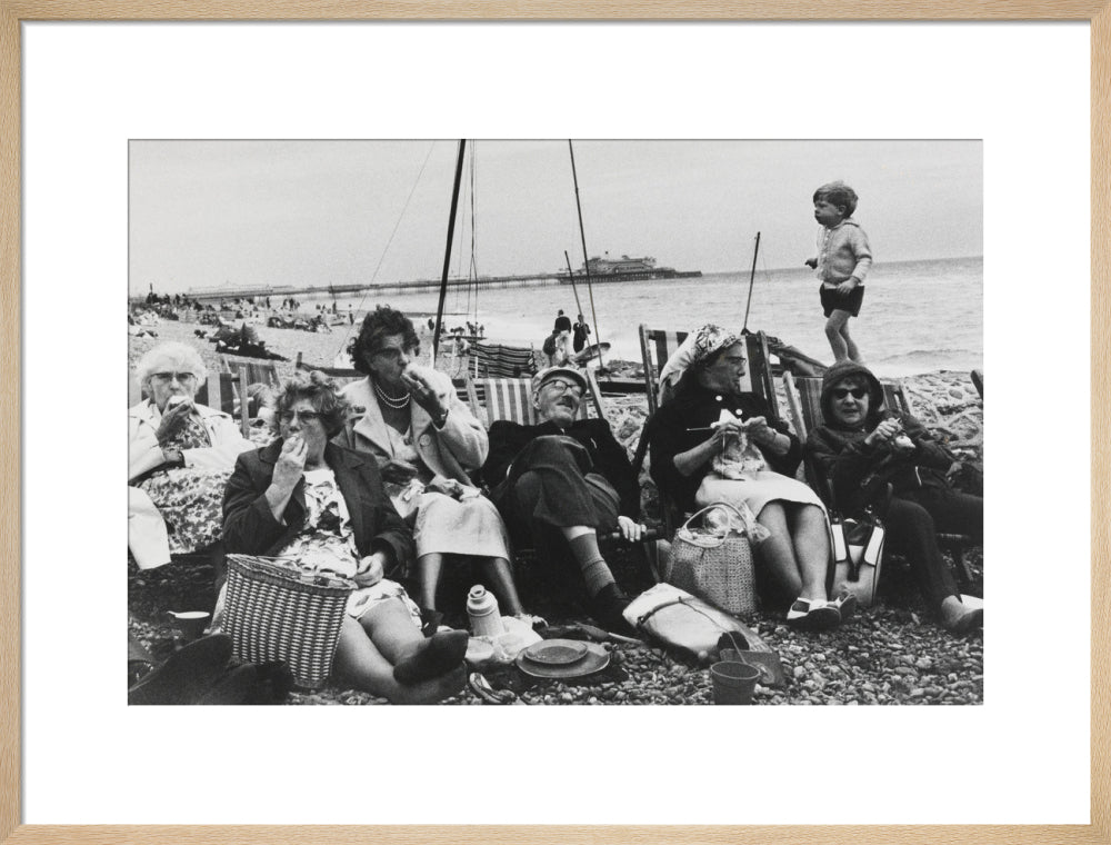 Brighton Beach, West Sussex, 1966. art print large natural Art Print - Science Museum Shop