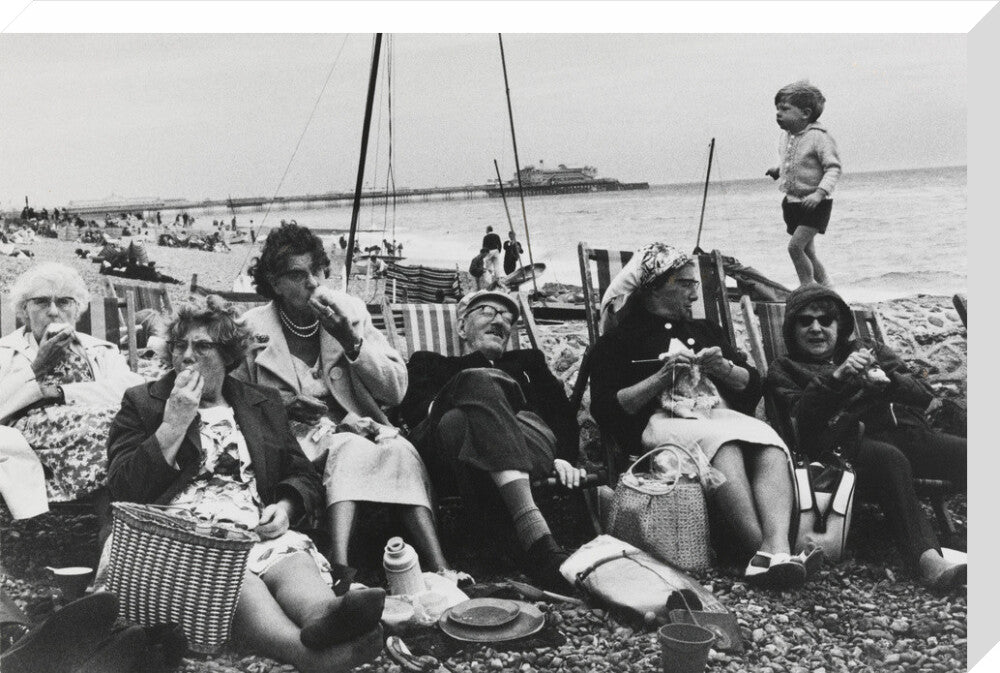 Brighton Beach, West Sussex, 1966. stretched canvas large none Art Print - Science Museum Shop