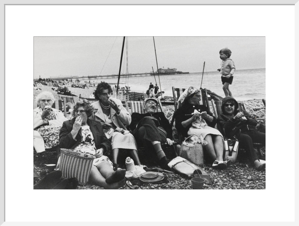 Brighton Beach, West Sussex, 1966. art print extra large white Art Print - Science Museum Shop
