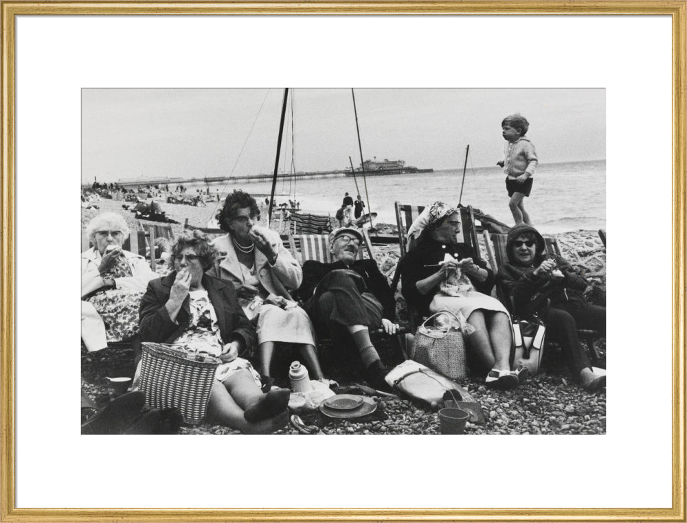 Brighton Beach, West Sussex, 1966. art print extra large gold Art Print - Science Museum Shop
