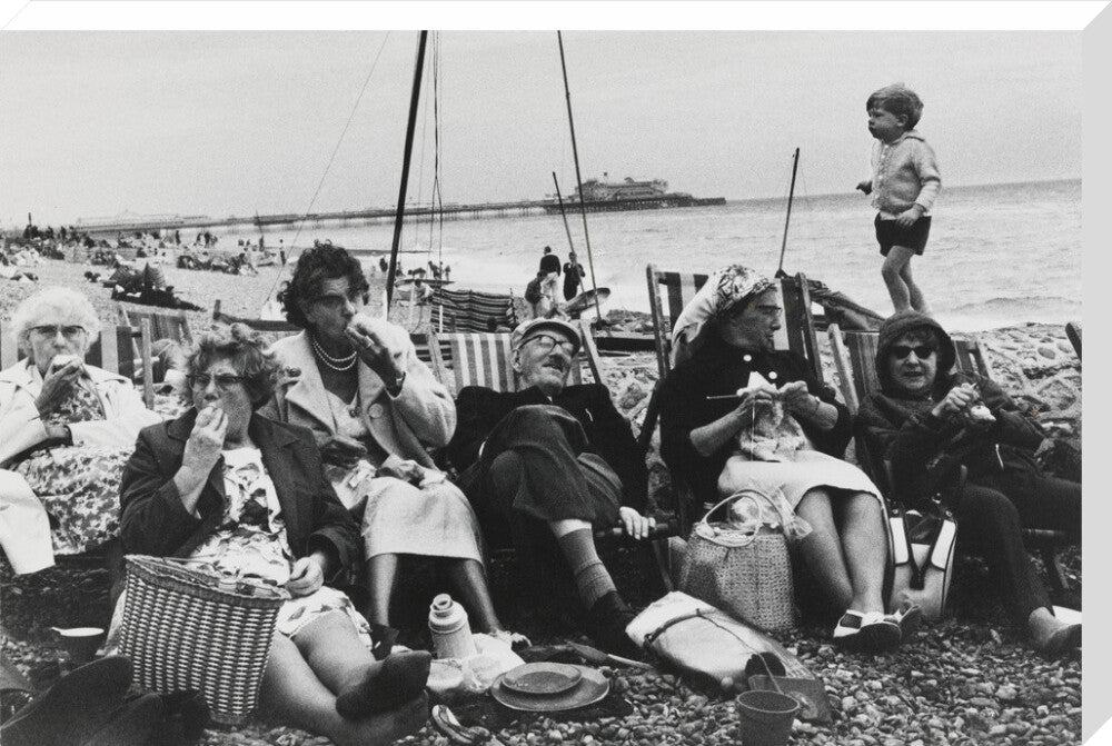 Brighton Beach, West Sussex, 1966. stretched canvas extra large none Art Print - Science Museum Shop