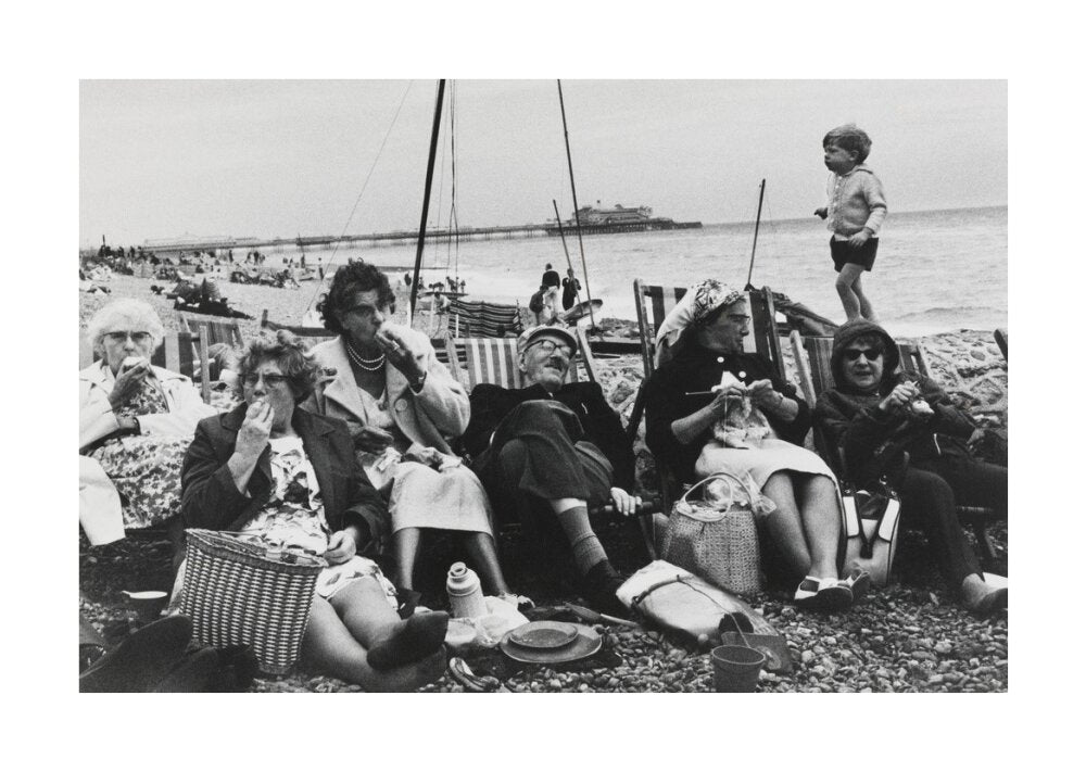 Brighton Beach, West Sussex, 1966. unstretched canvas large none Art Print - Science Museum Shop