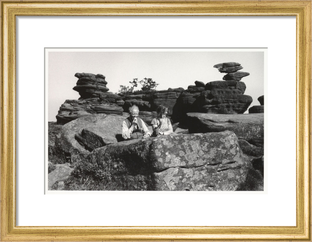 Brimham Rocks, North Yorkshire, 1968. art print small gold Art Print - Science Museum Shop