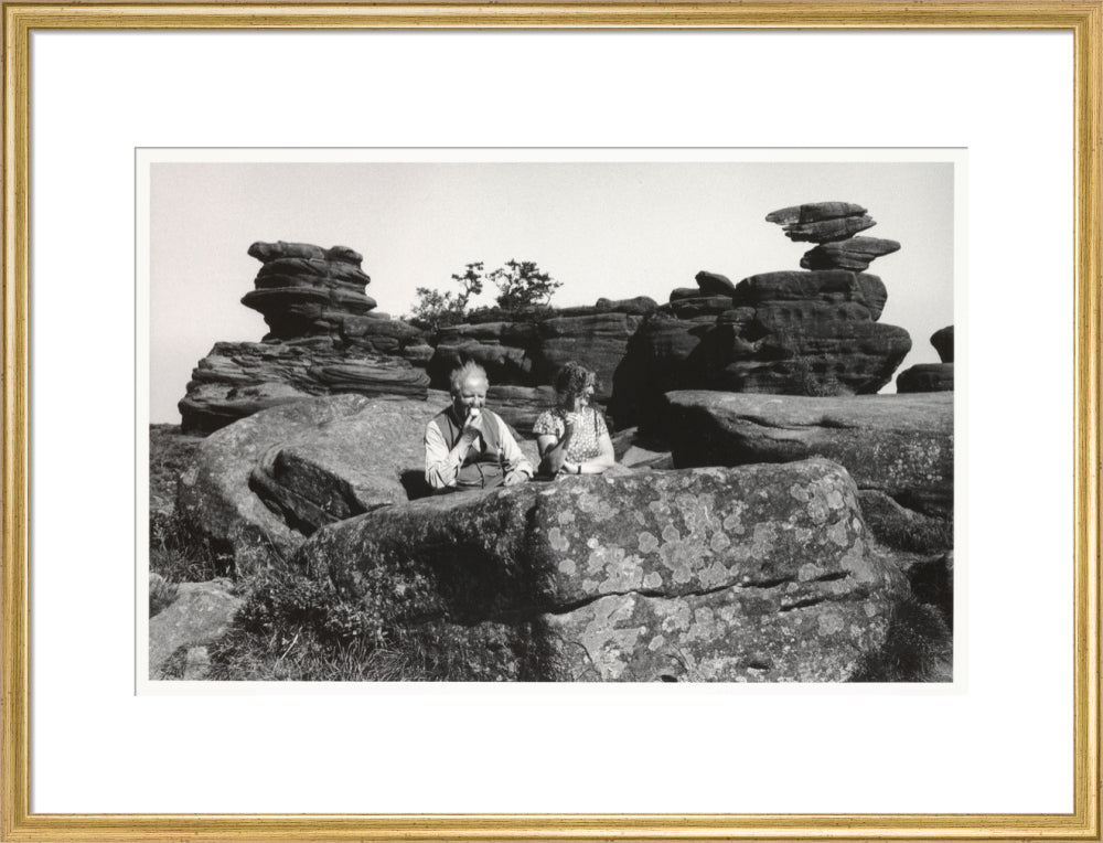 Brimham Rocks, North Yorkshire, 1968. art print large gold Art Print - Science Museum Shop