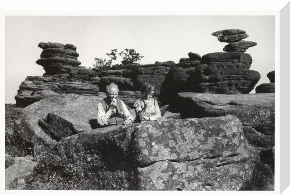 Brimham Rocks, North Yorkshire, 1968. stretched canvas large none Art Print - Science Museum Shop