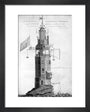 The original Eddystone lighthouse, 1699. art print extra small black Art Print - Science Museum Shop