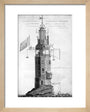 The original Eddystone lighthouse, 1699. art print extra small natural Art Print - Science Museum Shop
