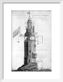 The original Eddystone lighthouse, 1699. art print small white Art Print - Science Museum Shop