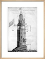 The original Eddystone lighthouse, 1699. art print medium natural Art Print - Science Museum Shop