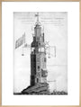 The original Eddystone lighthouse, 1699. art print extra large natural Art Print - Science Museum Shop