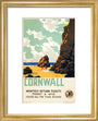 'Cornwall', GWR poster, c 1937. art print extra small gold Art Print - Science Museum Shop