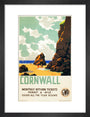 'Cornwall', GWR poster, c 1937. art print small black Art Print - Science Museum Shop