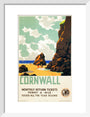 'Cornwall', GWR poster, c 1937. art print small white Art Print - Science Museum Shop