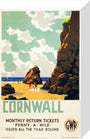 'Cornwall', GWR poster, c 1937. stretched canvas small none Art Print - Science Museum Shop