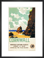 'Cornwall', GWR poster, c 1937. art print medium black Art Print - Science Museum Shop