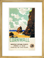 'Cornwall', GWR poster, c 1937. art print medium gold Art Print - Science Museum Shop