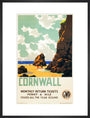 'Cornwall', GWR poster, c 1937. art print large black Art Print - Science Museum Shop