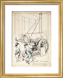 London Laughs - 'Stephenson's Rocket, Science Museum', 1935. art print extra small gold Art Print - Science Museum Shop