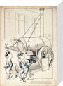 London Laughs - 'Stephenson's Rocket, Science Museum', 1935. stretched canvas small none Art Print - Science Museum Shop