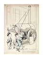 London Laughs - 'Stephenson's Rocket, Science Museum', 1935. unstretched canvas large none Art Print - Science Museum Shop