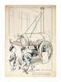 London Laughs - 'Stephenson's Rocket, Science Museum', 1935. unstretched canvas extra large none Art Print - Science Museum Shop