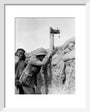 Soldier taking a photograph with a camera attached to a periscope, c 1915. art print extra small white Art Print - Science Museum Shop