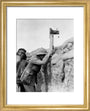 Soldier taking a photograph with a camera attached to a periscope, c 1915. art print extra small gold Art Print - Science Museum Shop