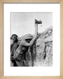 Soldier taking a photograph with a camera attached to a periscope, c 1915. art print extra small natural Art Print - Science Museum Shop