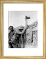 Soldier taking a photograph with a camera attached to a periscope, c 1915. art print small gold Art Print - Science Museum Shop