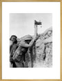 Soldier taking a photograph with a camera attached to a periscope, c 1915. art print extra large gold Art Print - Science Museum Shop