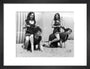 Horseplay on the beach, c 1920s. art print small black Art Print - Science Museum Shop