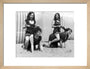 Horseplay on the beach, c 1920s. art print small natural Art Print - Science Museum Shop