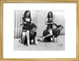 Horseplay on the beach, c 1920s. art print medium gold Art Print - Science Museum Shop