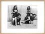 Horseplay on the beach, c 1920s. art print medium natural Art Print - Science Museum Shop