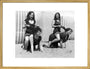 Horseplay on the beach, c 1920s. art print large gold Art Print - Science Museum Shop