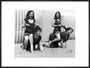 Horseplay on the beach, c 1920s. art print extra large black Art Print - Science Museum Shop