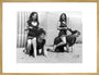 Horseplay on the beach, c 1920s. art print extra large gold Art Print - Science Museum Shop
