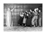 People 'cowering in fear' at the sight of a ghost, c 1920s. unstretched canvas large none Art Print - Science Museum Shop