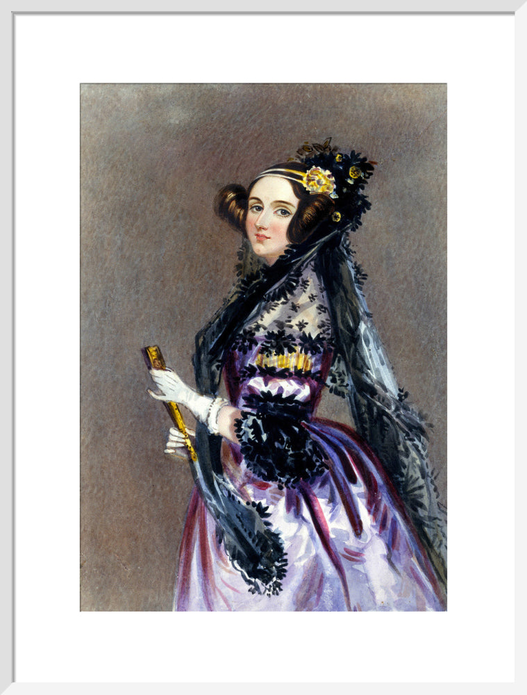 Ada King, Countes of Lovelace, 1840. art print large white Art Print - Science Museum Shop